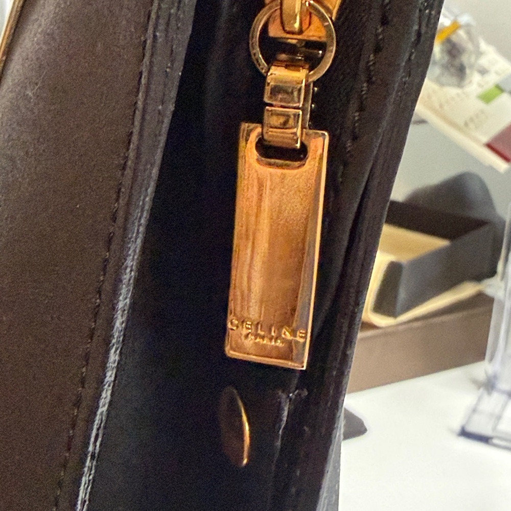 Celine Black Leather Tote with Gold Hardware - Picture 7 of 7